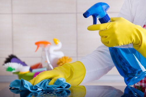 Shared stairwell and landing cleaning in a London block