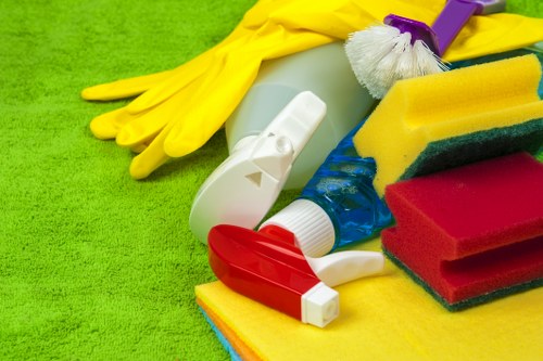 Local deep cleaning team working in an E1 home