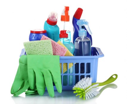 Cleaner in E1 maintaining a bright kitchen space